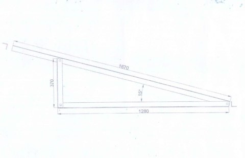 Ekierka / Trójkąt montażowy 15° orientacja pionowa duży Ekierka / Trójkąt montażowy 15° orientacja pionowa duży