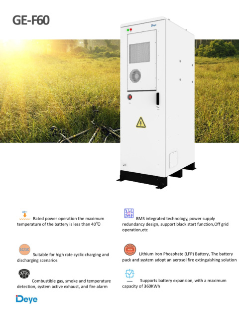 DEYE Magazyn Energii HV bateria GE-F60 614.4V 100Ah 61.44kWh (wysokonapięciowy)