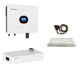 GROWATT Zestaw: Falownik Off-grid SPF 6000ES PLUS + Bateria AXE 5.0L + kable + podstawa