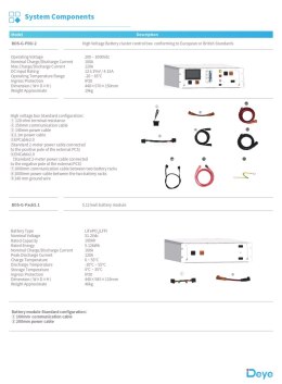 DEYE HV BOS-G-PDU-2-Steuereinheit+Basis
