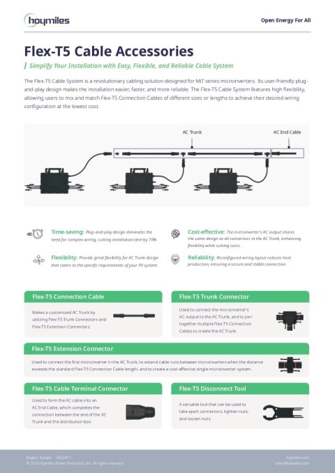 HOYMILES MIT FLEX-T5 złącze AC 3F HOYMILES MIT FLEX-T5 złącze AC 3F