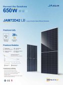 JA SOLAR JAM72D42-630W LB BIFACIAL (N-Type) MC4-EVO2 JA SOLAR JAM72D42-630W LB BIFACIAL (N-Type) MC4-EVO2