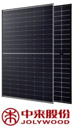 JOLYWOOD JW-HD-108N-500W R2 BIFACIAL Czarna Rama (N-type)