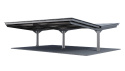 Wiaty / Carport T1 z konstrukcją pod PV (Rozstaw podpór 5m) Wiaty / Carport T1 z konstrukcją pod PV (Rozstaw podpór 5m)