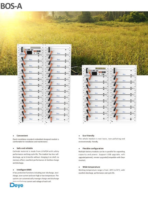 DEYE Energy storage HV battery BOS-A 7.68 kWh (high voltage) DEYE Energy storage HV battery BOS-A 7.68 kWh (high voltage)