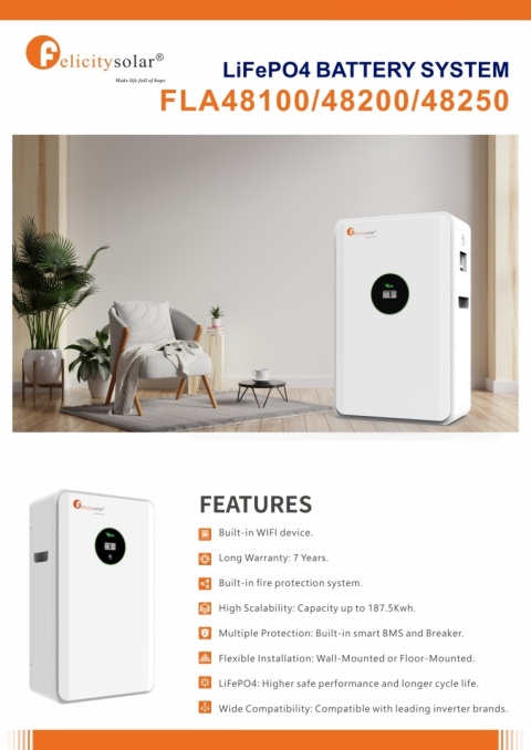 Felicity Akku FLA48100 5,12kWh 51,2V (IP21) (Niederspannung) Felicity Akku FLA48100 5,12kWh 51,2V (IP21) (Niederspannung)