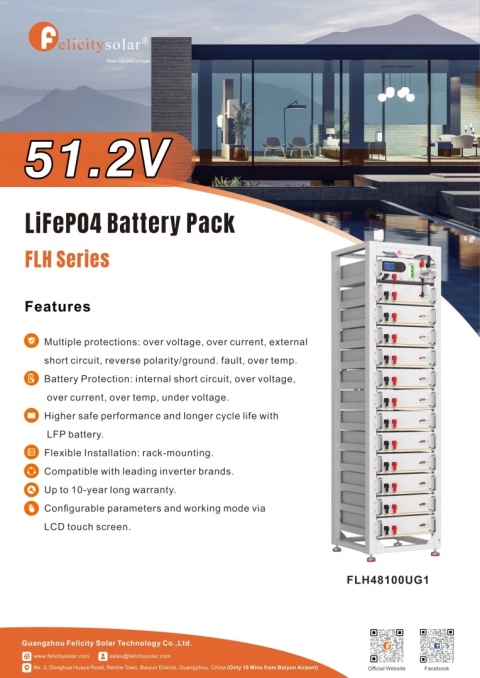 Felicity Bateria FLH48100UMG 5.12kWh (IP21) (wysokonapięciowy) Felicity Bateria FLH48100UMG 5.12kWh (IP21) (wysokonapięciowy)