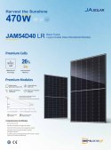 JA SOLAR JAM54D40 465W LR Czarna rama MC4 Monofacial (N-Type)