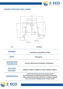 Mostek Trapezowy pochylony Wys=70mm L:400mm z EPDM