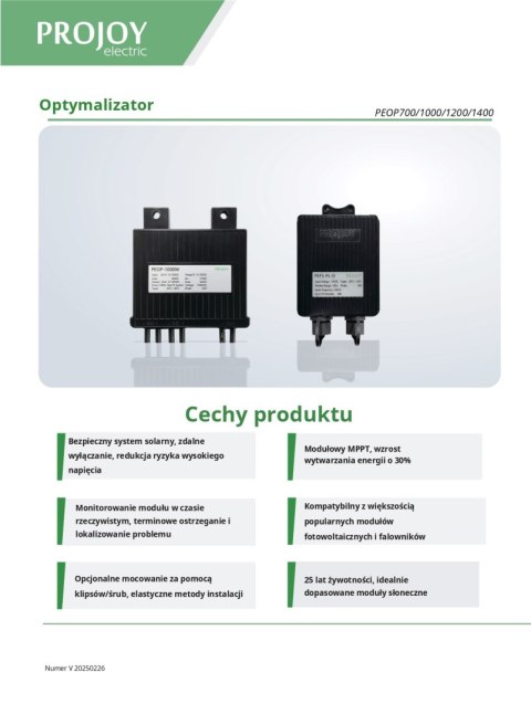 PROJOY DTU-Modul für PEOP-Optimierer