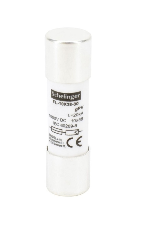 Schelinger wkładka topikowa FL-10x38 20A DC SILVER