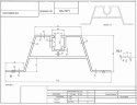 Trapezförmige Brücke Höhe=40mm L:2060mm ohne EPDM