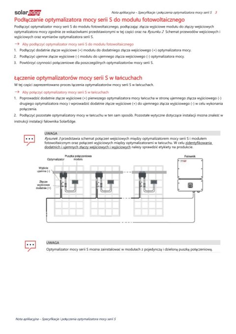 SolarEdge Optymalizator S440-1G M4M RM SolarEdge Optymalizator S440-1G M4M RM