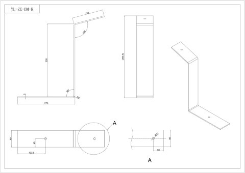 Uchwyt wysoki na dach płaski konstrukcja balastowa bezinwazyjne