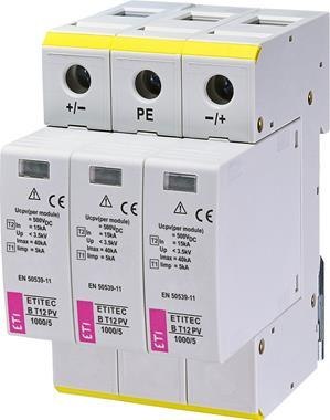 ETITEC EM Ogranicznik przepięć do systemów PV T1 T2 (B i C) 1100/6,25 Y ETITEC EM Ogranicznik przepięć do systemów PV T1 T2 (B i C) 1100/6,25 Y
