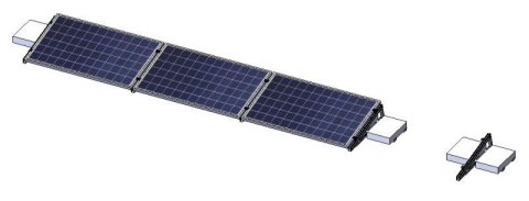 Ekierka / Trójkąt montażowy 15° orientacja pozioma : typ: 2