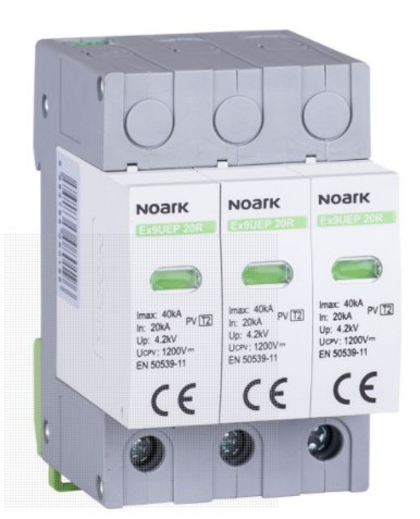 NOARK Ogranicznik przepięć do systemów PV T2 1000V DC 3P (112906)
