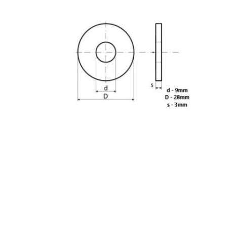 Podkładka zwykła M8 DIN 125 A2 opak :100 szt. Podkładka zwykła M8 DIN 125 A2 opak :100 szt.