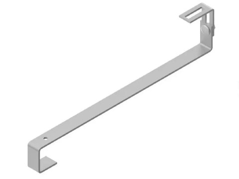 Uchwyt hakowy S45 regulowany: 450*30*4mm /dach skośny