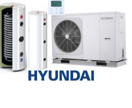 Zestaw Pompa Ciepła HYUNDAI Monoblok 12kW + Zbiornik buforowy SL 130L + SOLITANK Zasobnik stojący CWU 245L z wężownicą 3.83m2