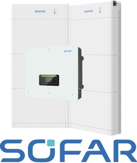 Zestaw: SOFAR Inwerter hybrydowy HYD20KTL-3PH , Magazyn energii Sofar 30kWh: 2 x15kWh BTS E15-DS5 Zestaw: SOFAR Inwerter hybrydowy HYD20KTL-3PH , Magazyn energii Sofar 30kWh: 2 x15kWh BTS E15-DS5