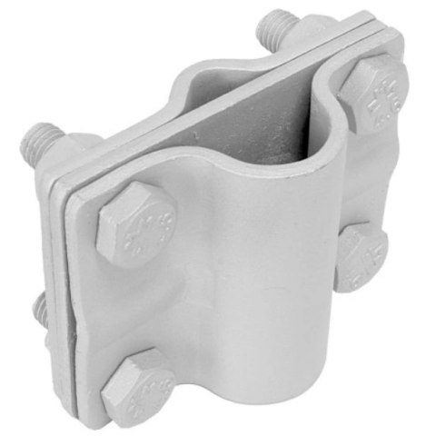 Złącze przelotowe drut(fi6-10) pręt(fI16) bednarka 4 śrubowe Złącze przelotowe drut(fi6-10) pręt(fI16) bednarka 4 śrubowe